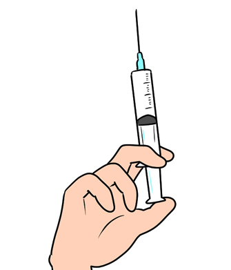 注射で栄養を補う